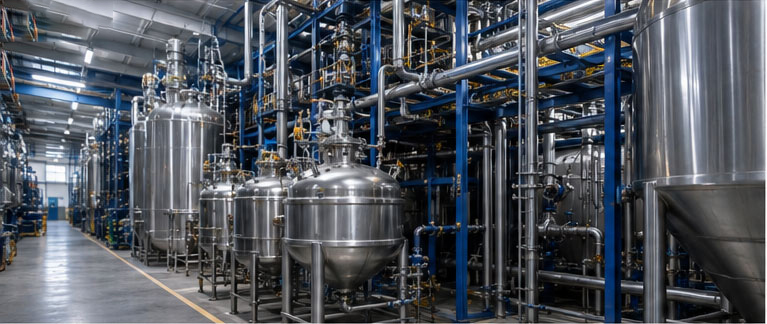 Industrial chemical processing equipment