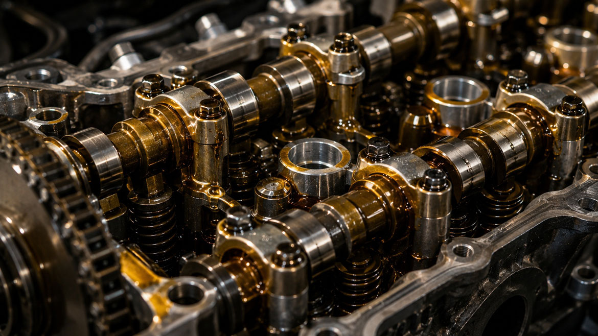 Engine oil lubricating internal engine components