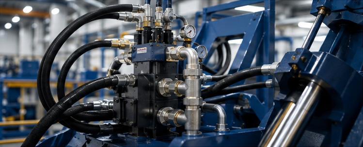 Industrial hydraulic oil system